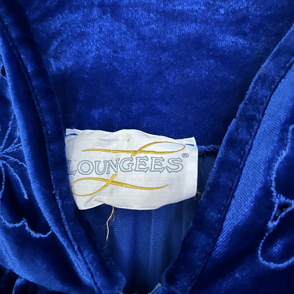 Loungees Blue Full Length Robe Size Small - Picture 2 of 8